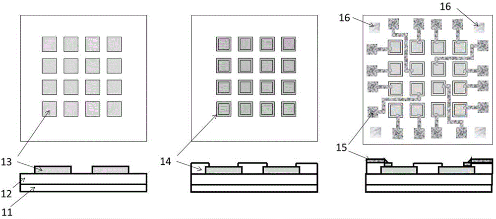 Micron LED array based visible light communication system and construction method thereof