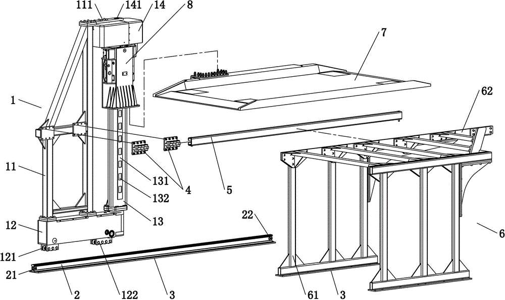 Portal frame for avoiding-free stereo parking equipment