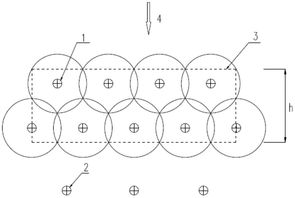 System and method for repairing polluted underground water by using discontinuous permeation reaction walls