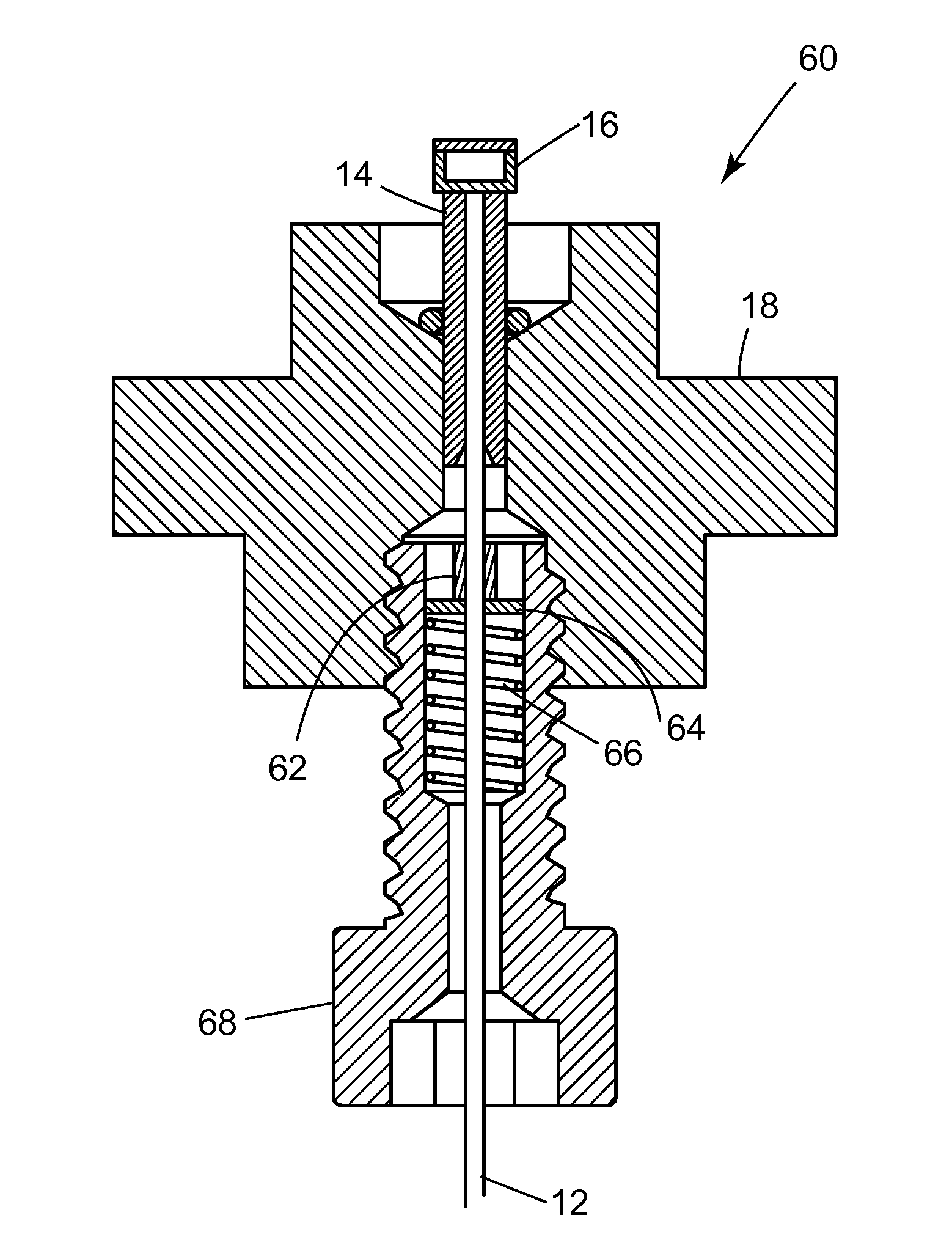 High-temperature pressure sensor and method of assembly