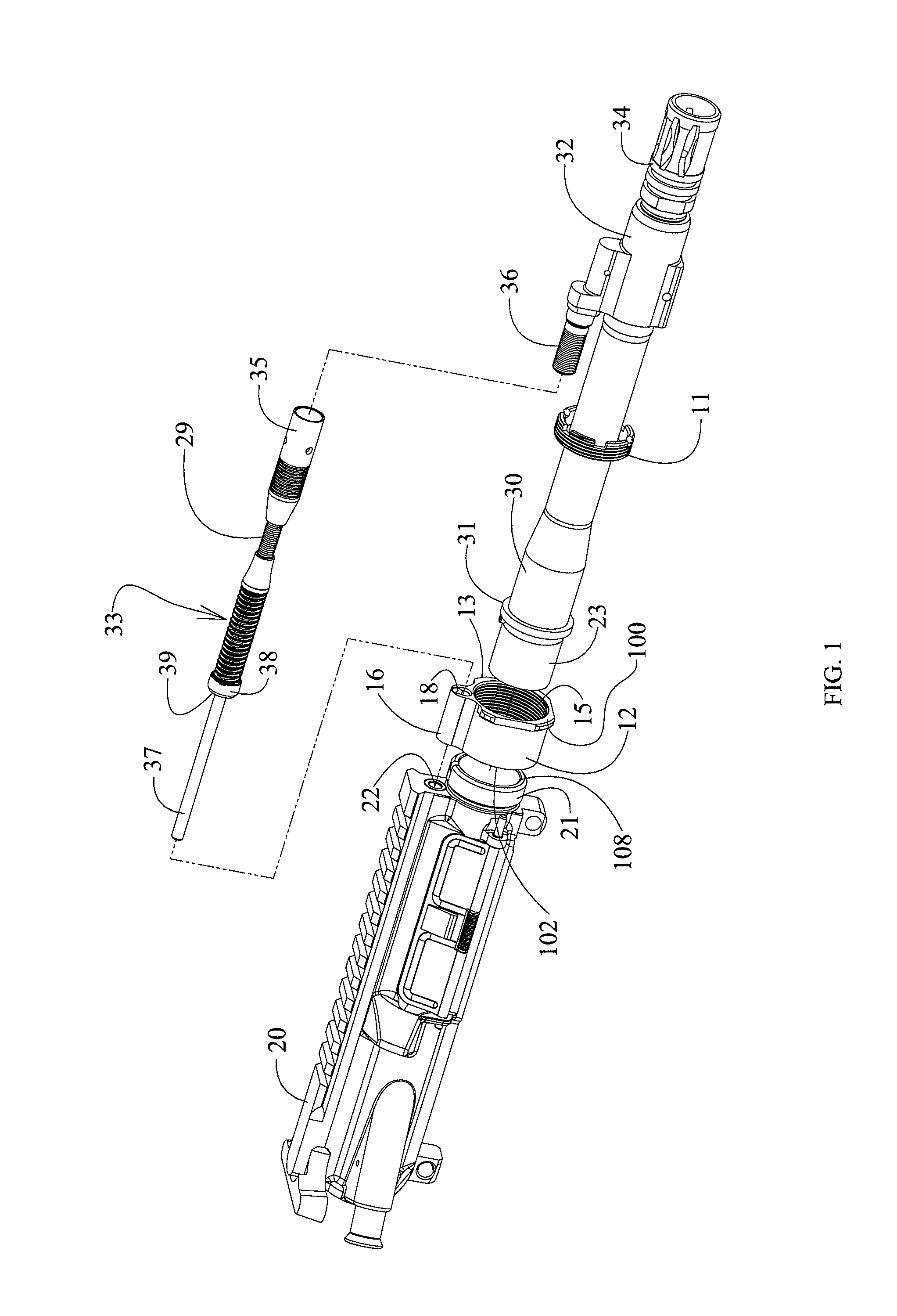 Barrel nut assembly and method to attach a barrel to a firearm using such assembly