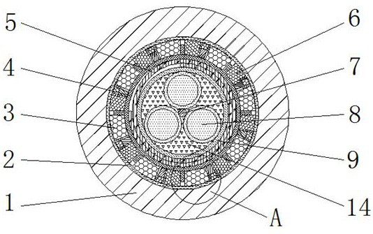 Moisture-proof floating cable