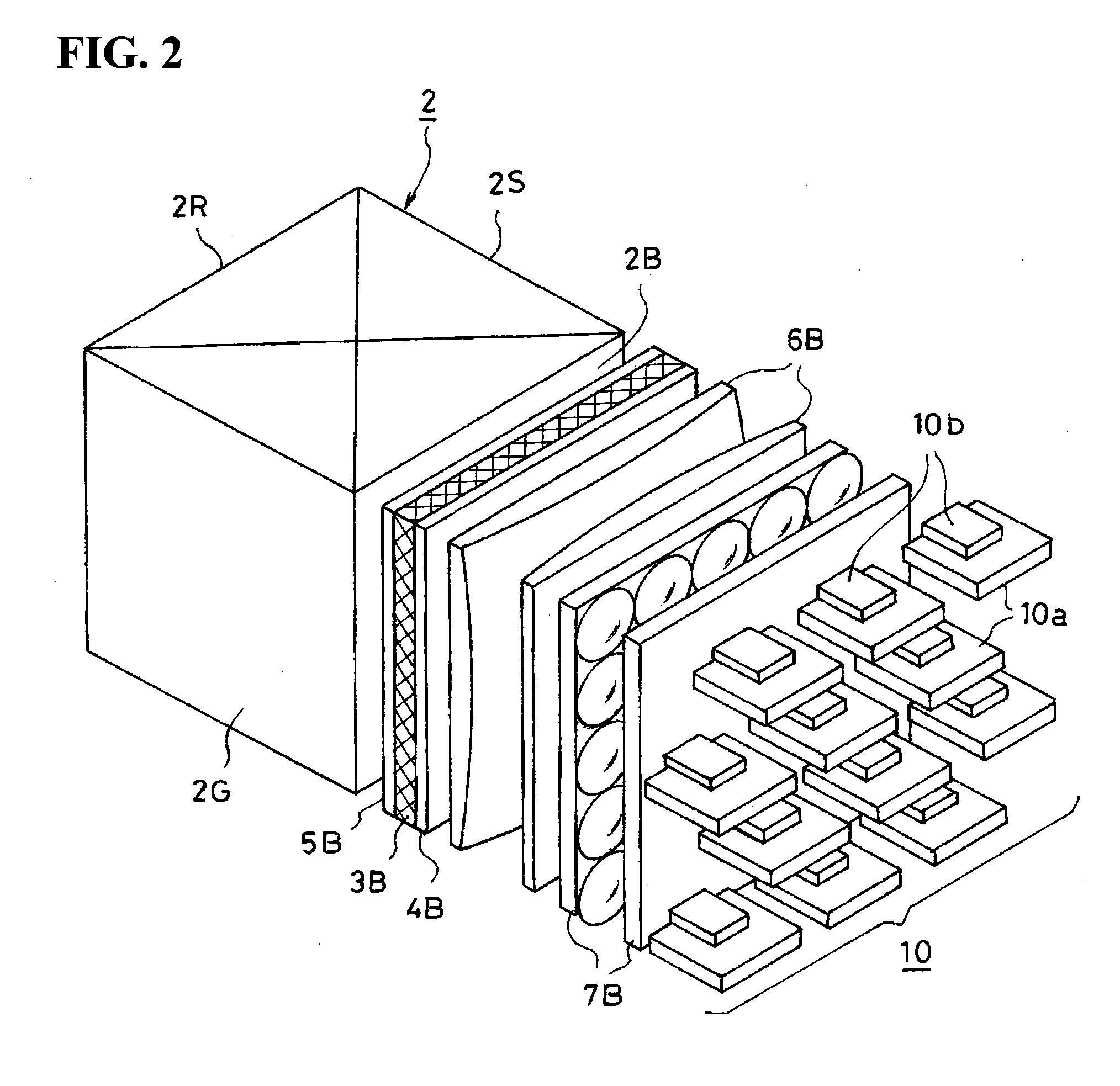 Projection type image display device