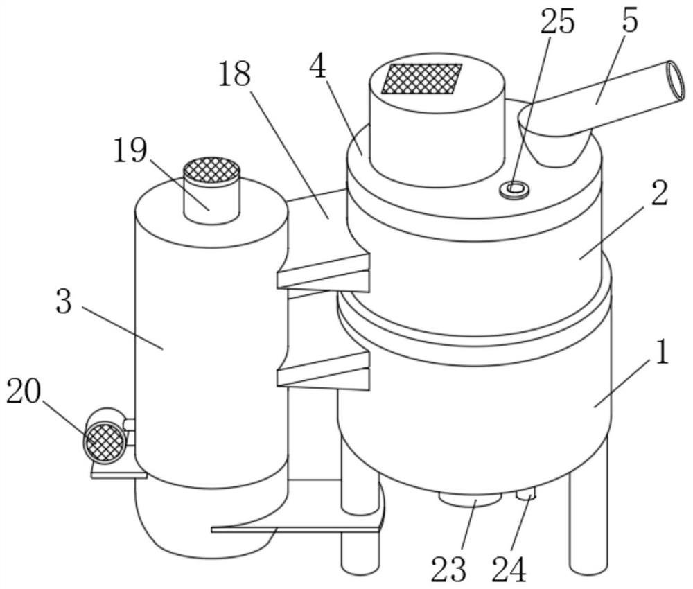 Sewage treatment equipment for log cutting production