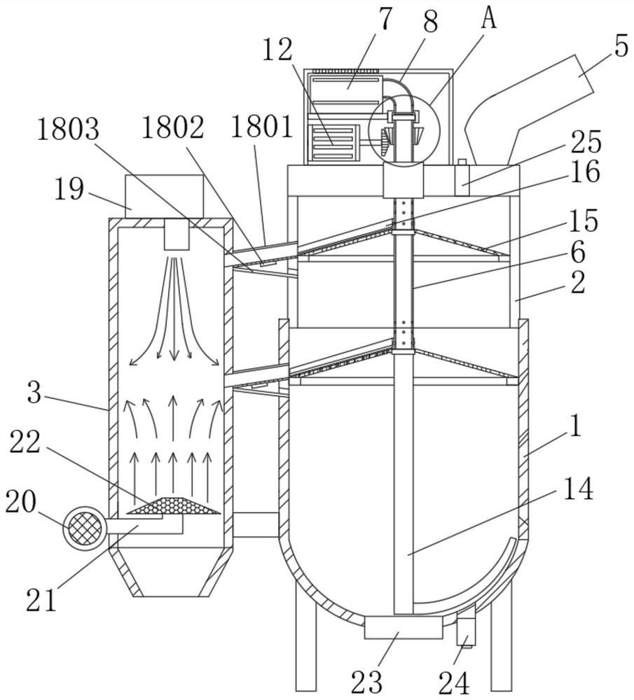 Sewage treatment equipment for log cutting production