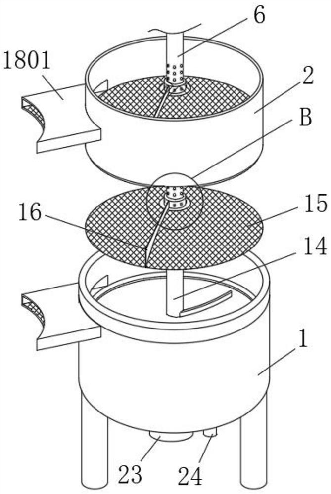 Sewage treatment equipment for log cutting production