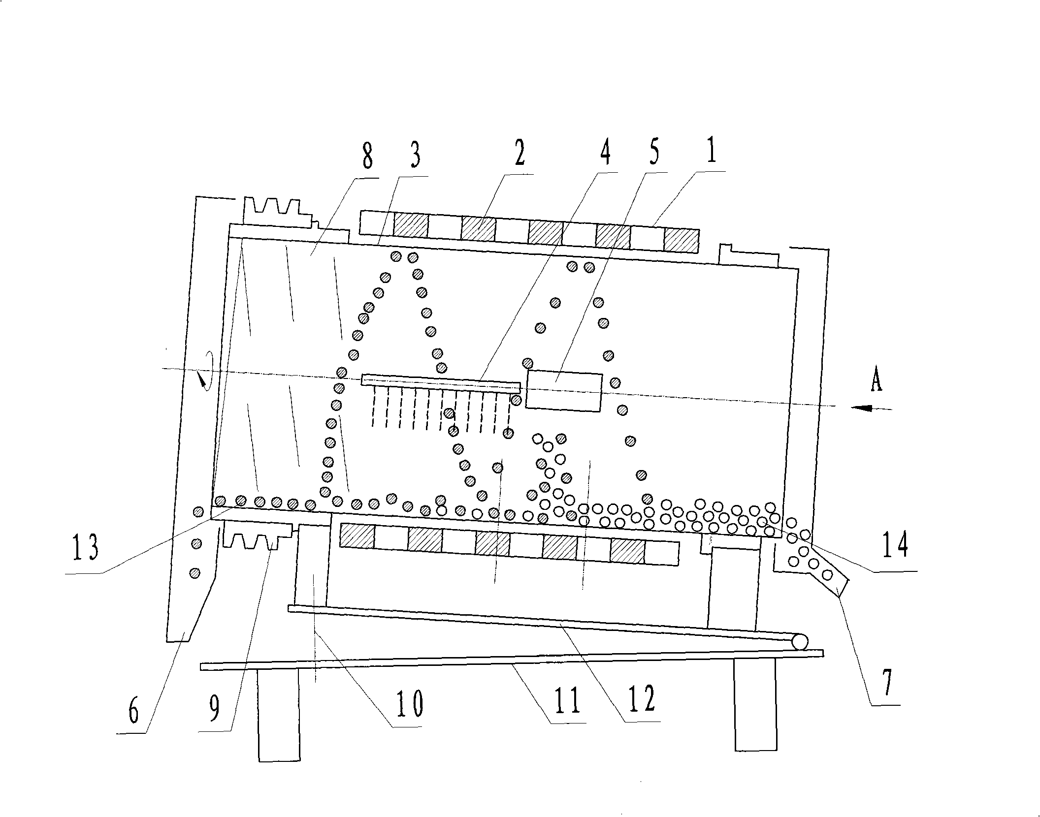 Beneficiation method and apparatus for fine granule attractive mineral