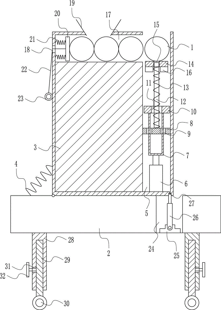 Ball-catching exercising device for basketball training