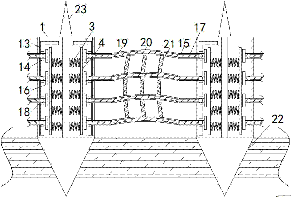 Falling-prevention protection structure for grassland livestock breeding