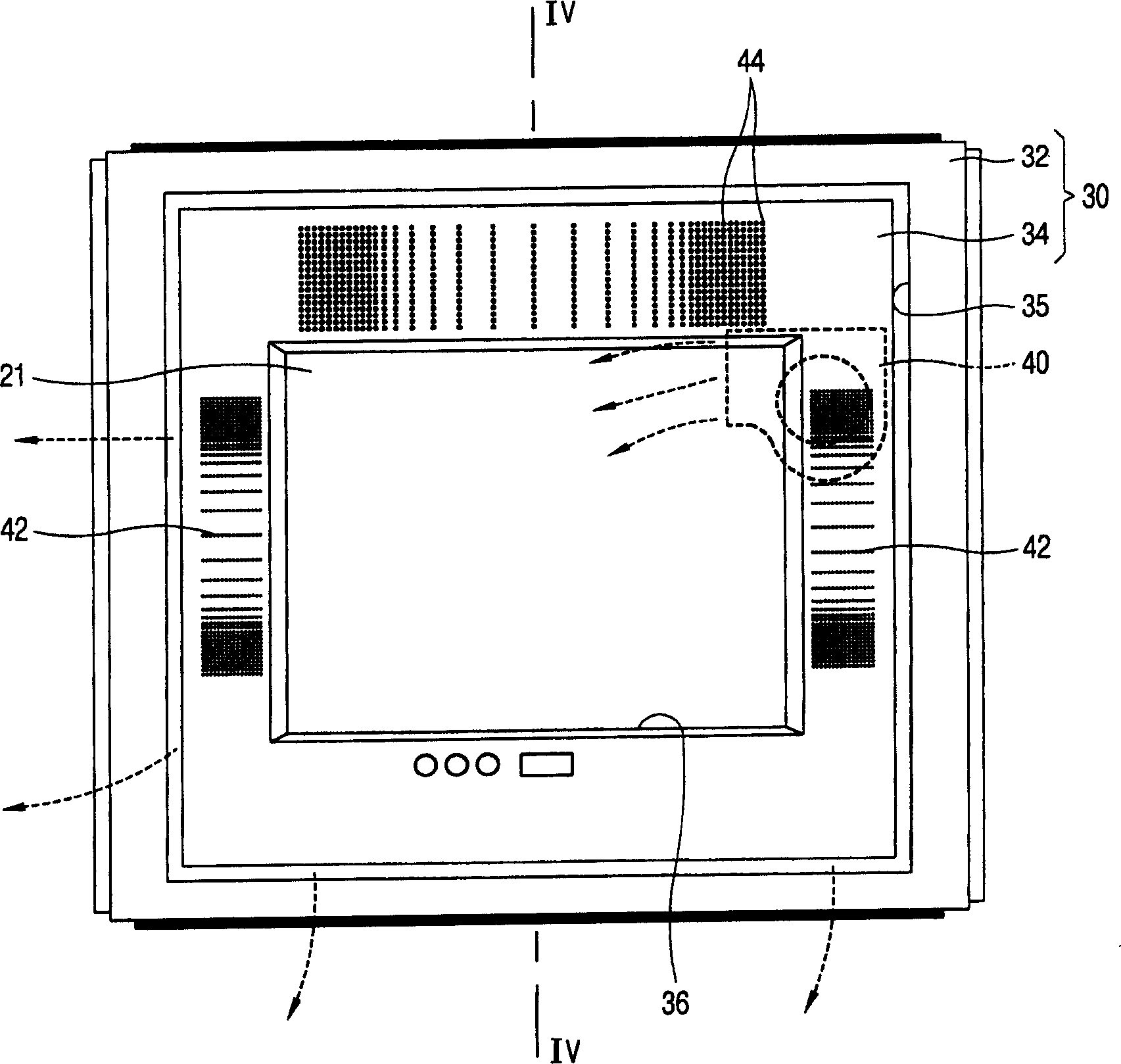 Refrigerator with television