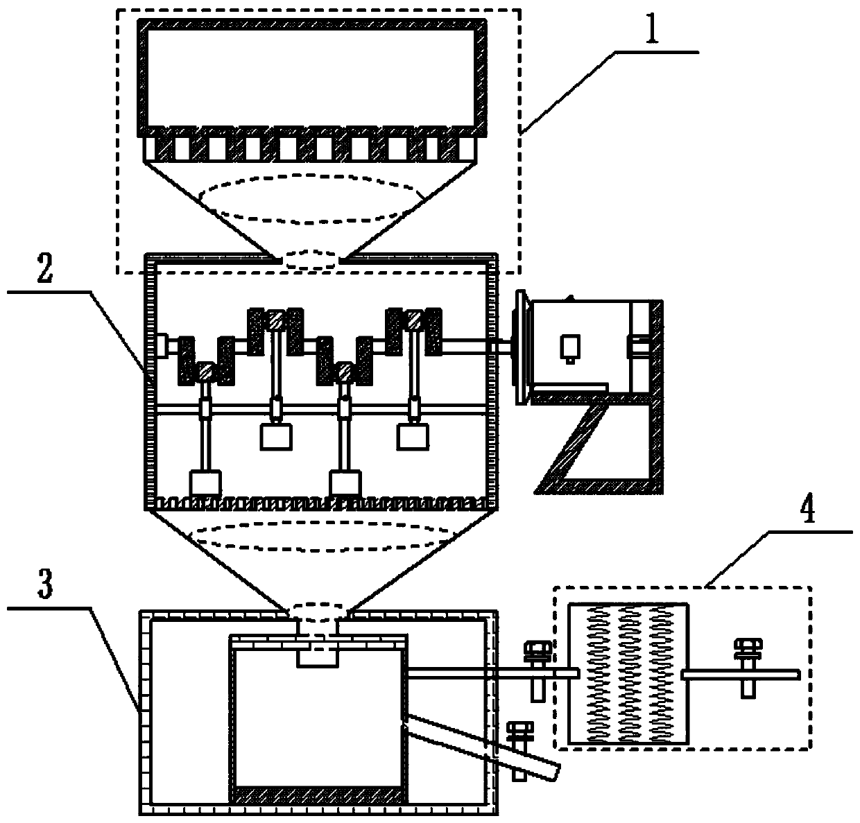 A processing and melting device based on electronic control