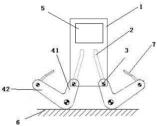 A motion transformation guide rail type arc core pulling mechanism