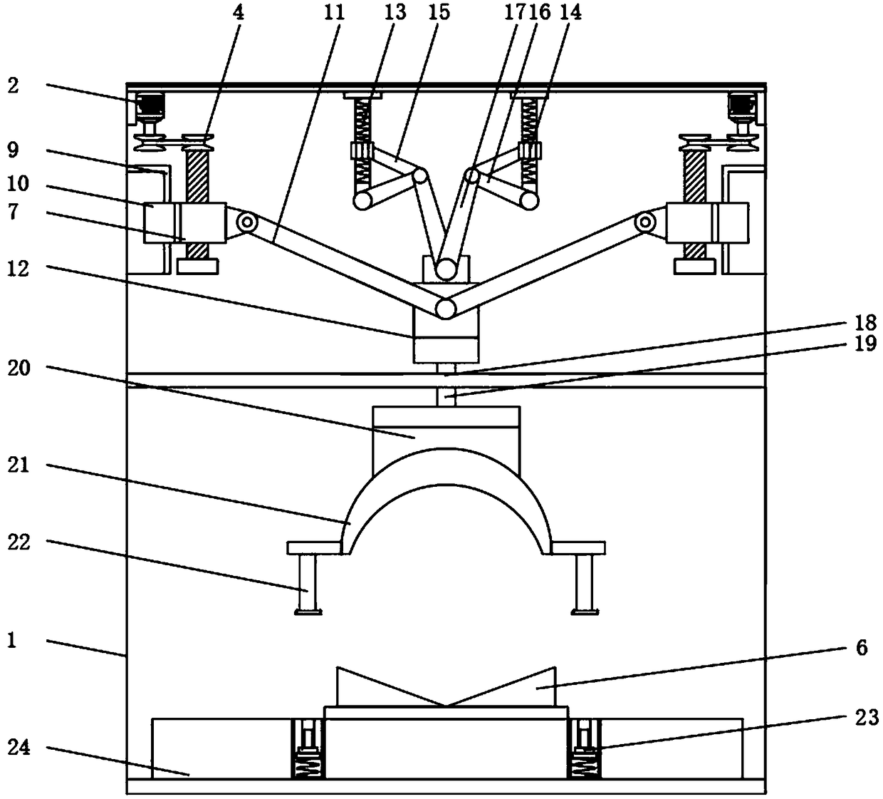 Forged piece fine machining clamp