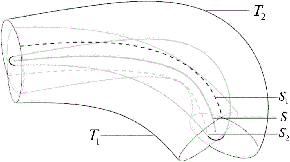 Multi-inner-cavity structure design method for hollow fan blade