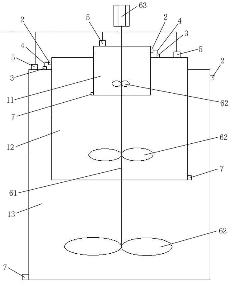 Multi-stage reaction kettle