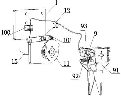 Combined crank rocker type transplanting mechanism