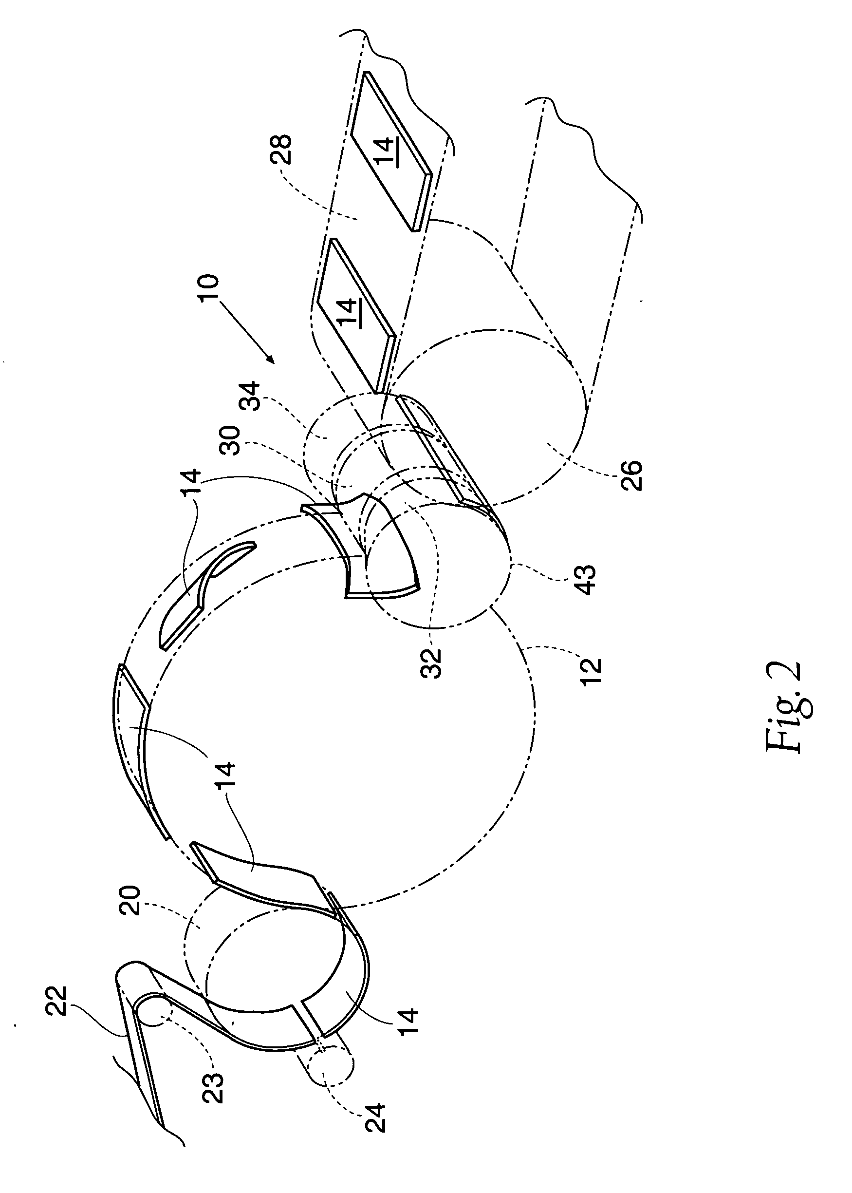 Article transfer and placement apparatus