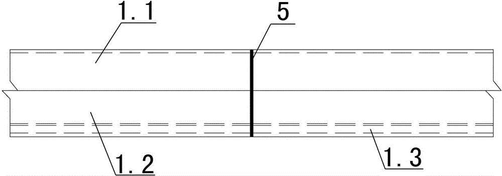 Underground outer wall construction joint water-stopping structure and construction method thereof