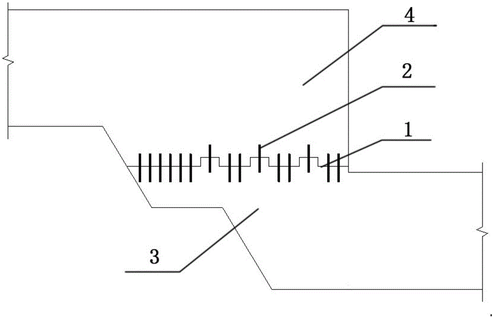 Construction joints and construction methods of concrete structures with large height difference and variable cross-section