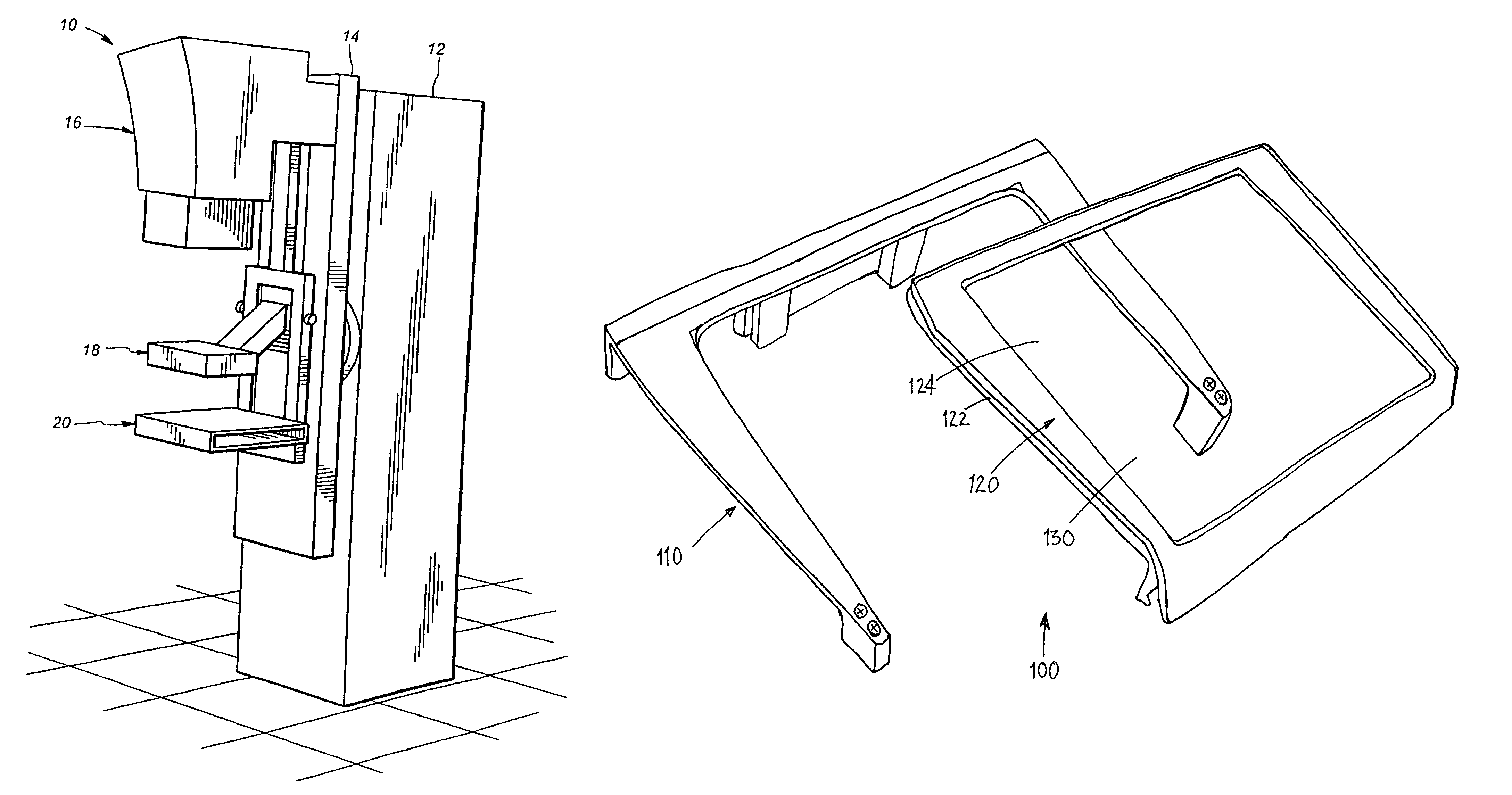 Pads for mammography and methods for making and using them