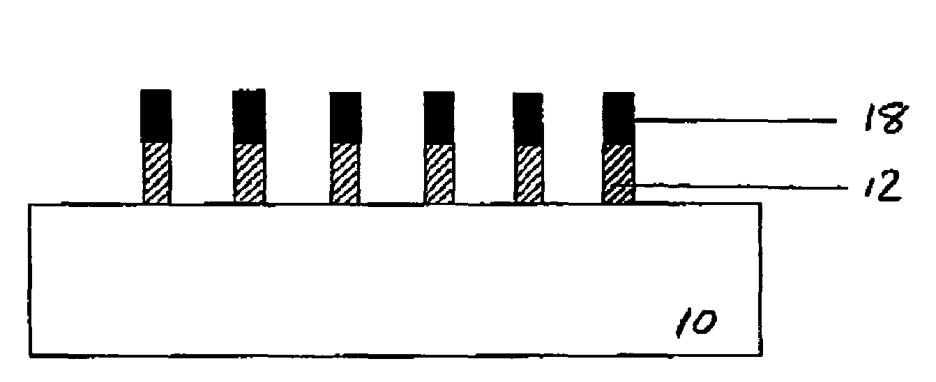 Methods for using a silylation technique to reduce cell pitch in semiconductor devices