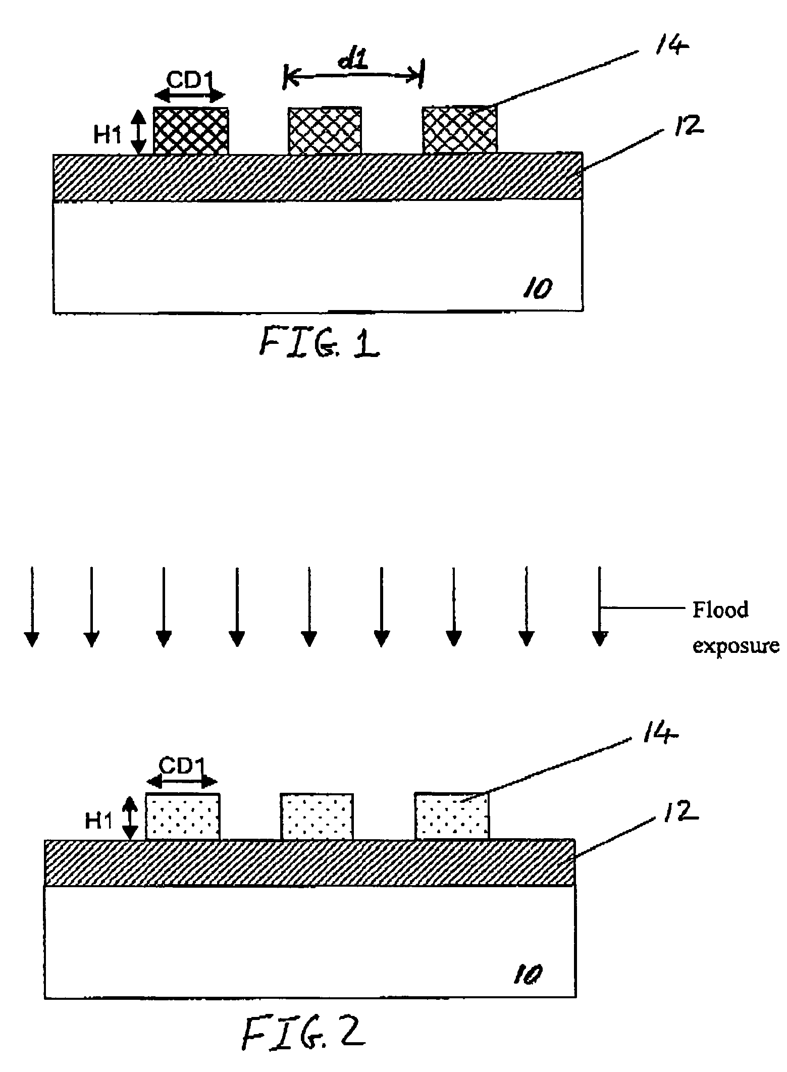 Methods for using a silylation technique to reduce cell pitch in semiconductor devices