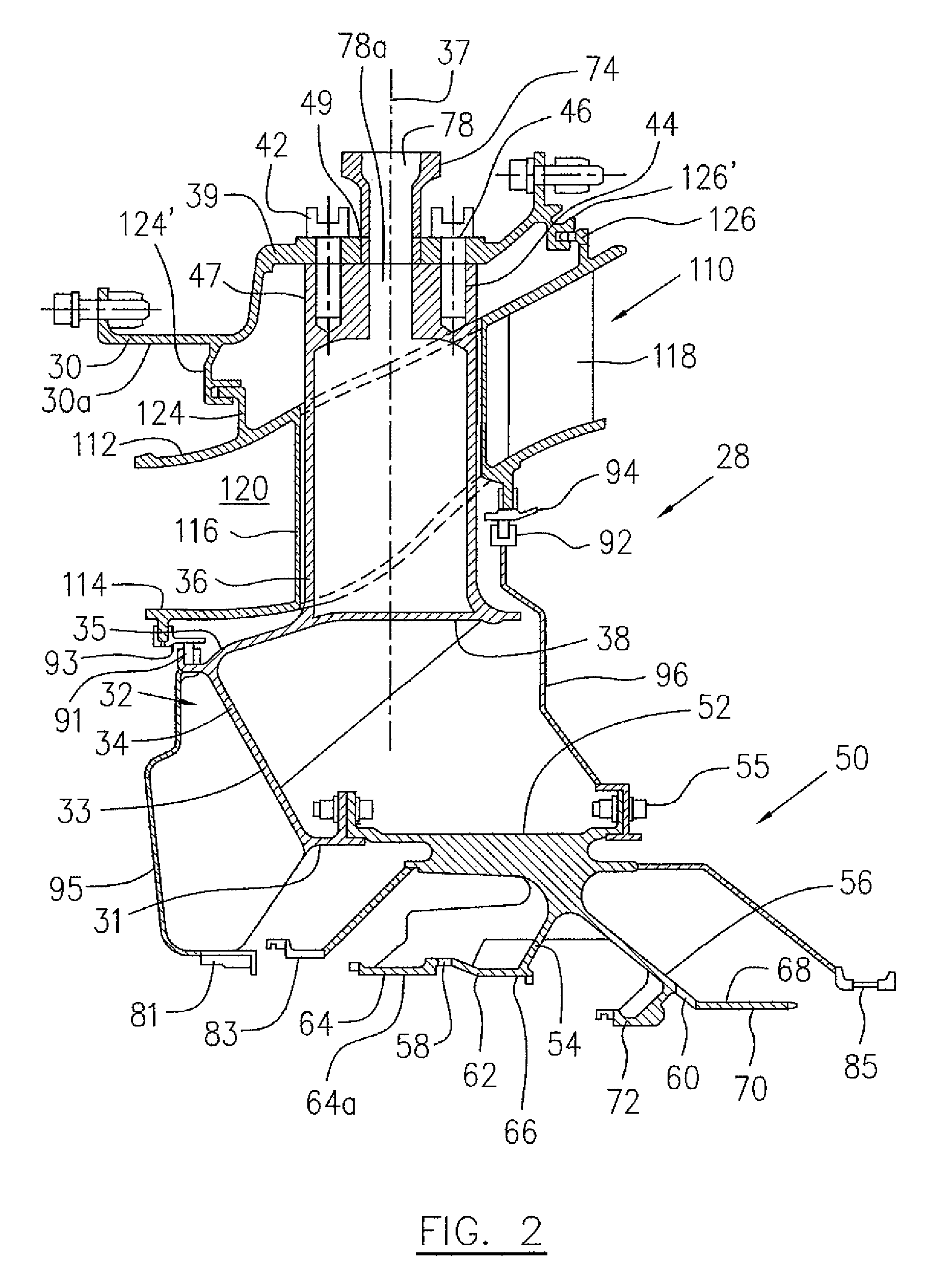 Mid turbine frame for gas turbine engine