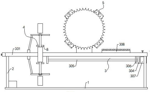 A glass surface damage repair equipment