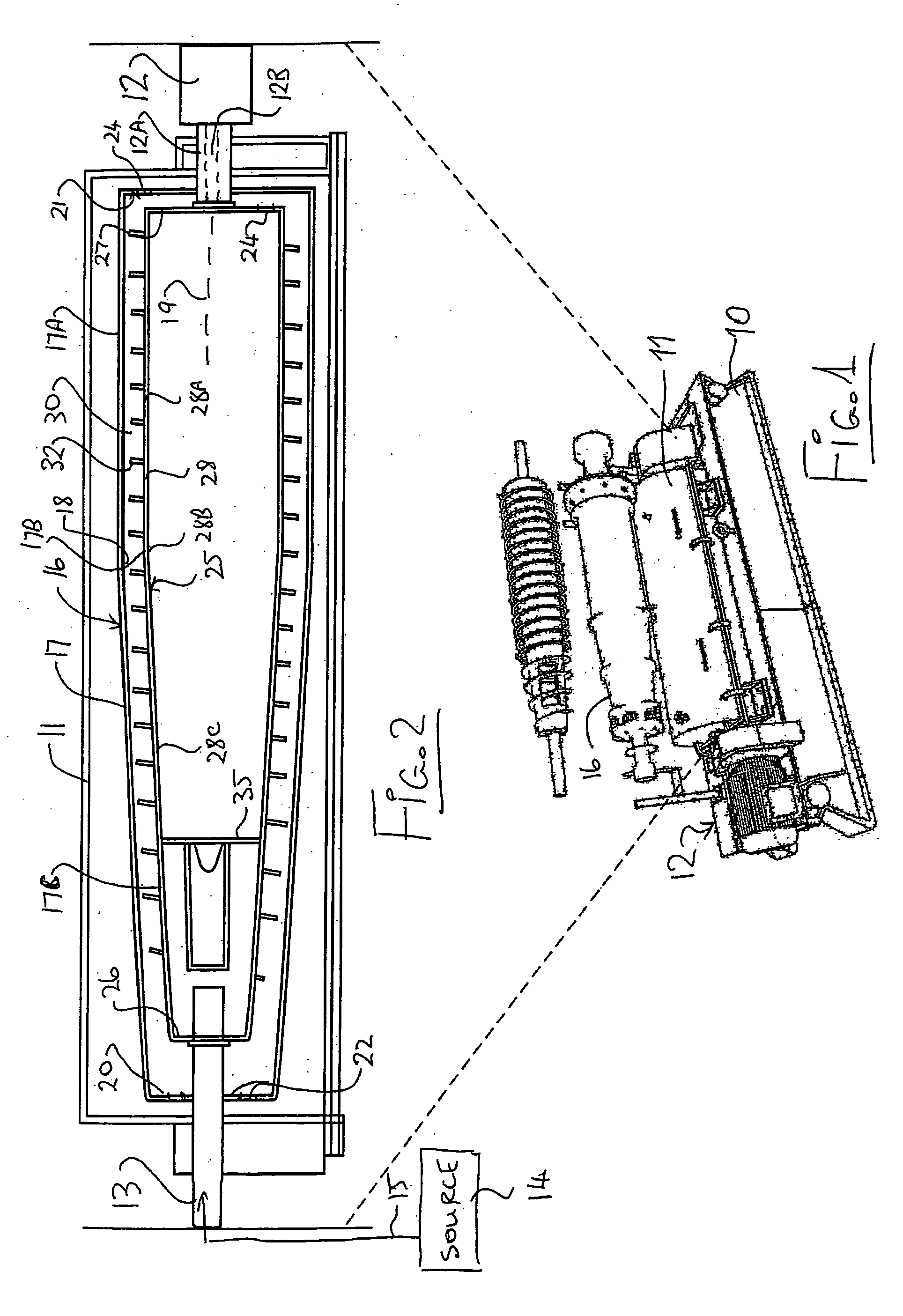 Centrifuge with shaping of feed chamber to reduce wear