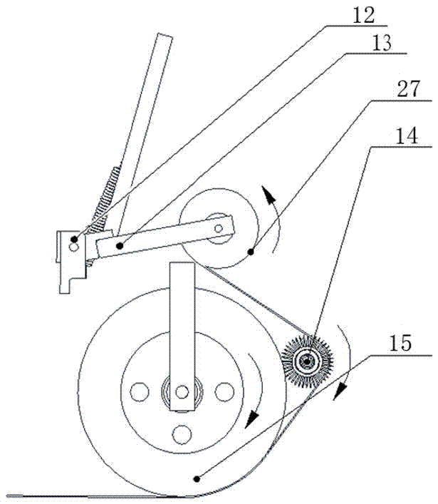 Corn rotary tillage film mulching precision seeder of planting under film and free putting seedling