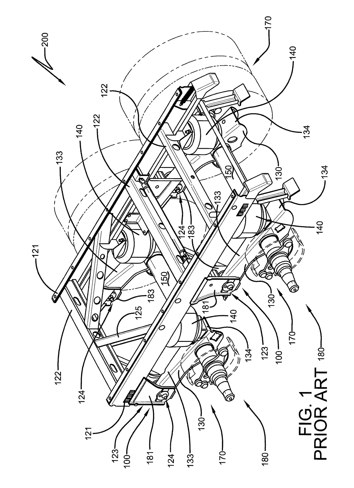 Pivotal connection for heavy-duty vehicle suspension assembly