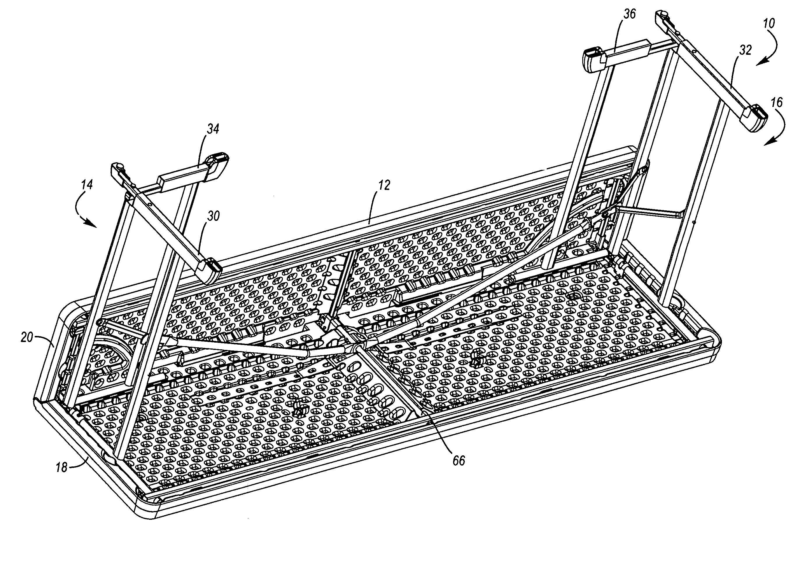 Folding table