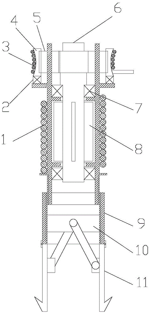 Buffer damping anchor stock