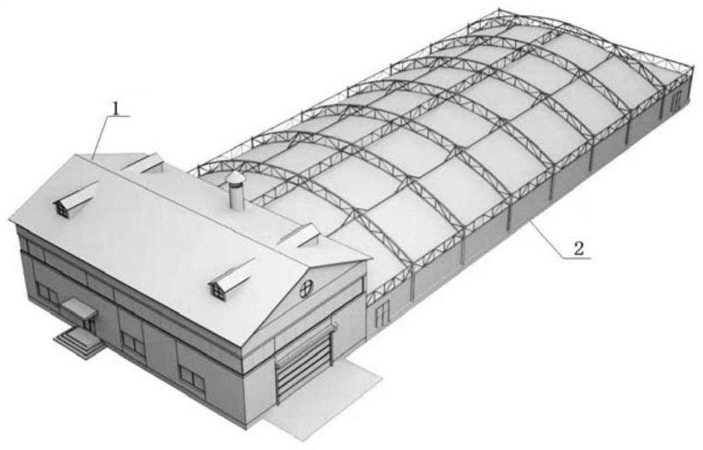 Integrated system for auxiliary material-free aerobic fermentation of organic solid waste