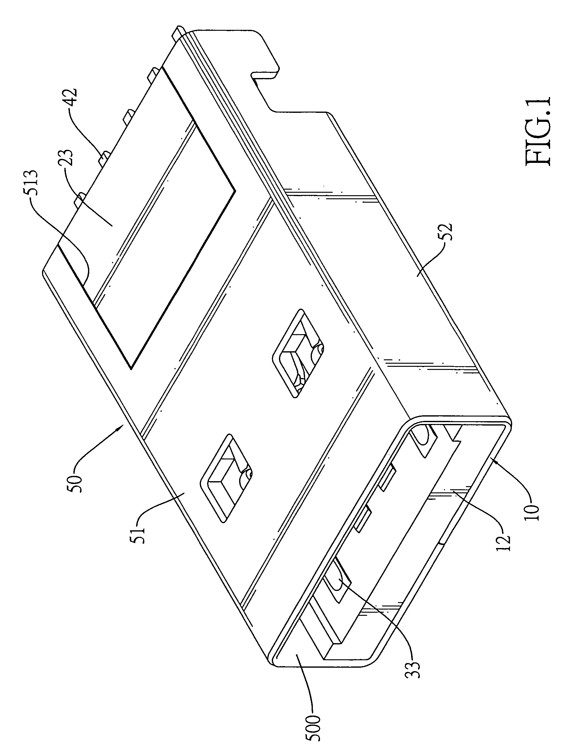 Plug connector with two rows of soldering sections