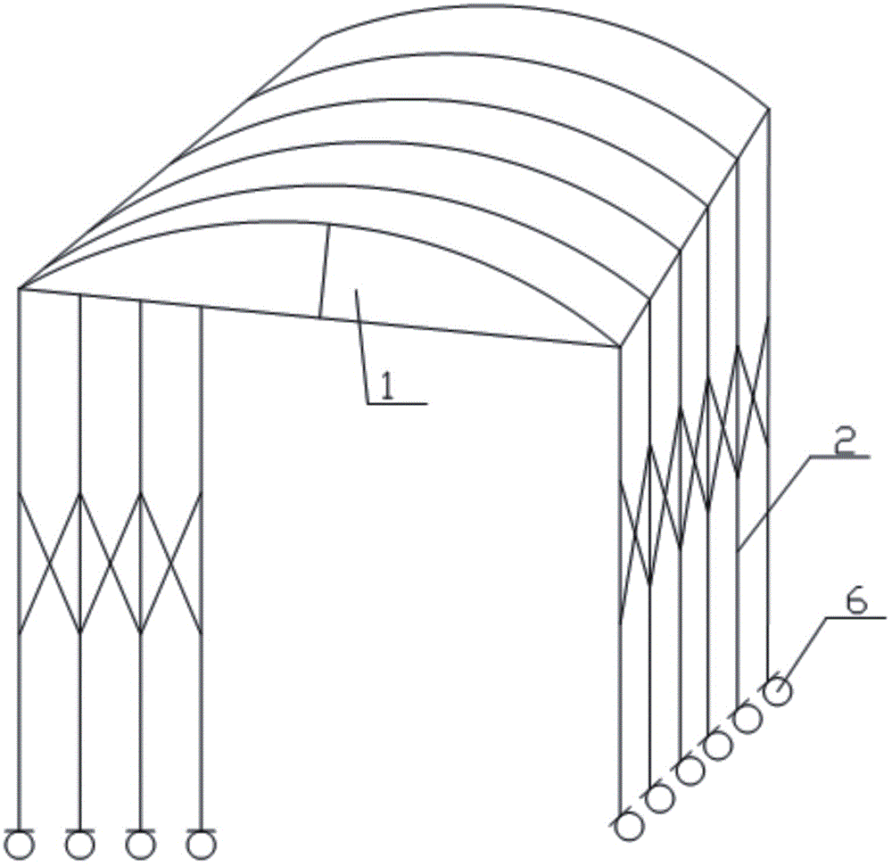 Detachable tent support