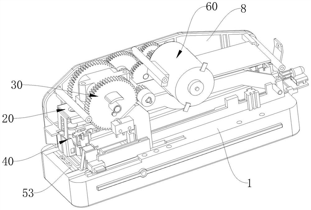 Flat-needle electric stapler