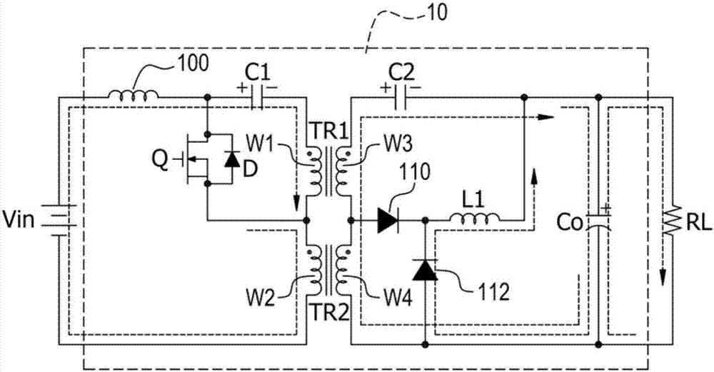 Voltage reduction type direct current converter