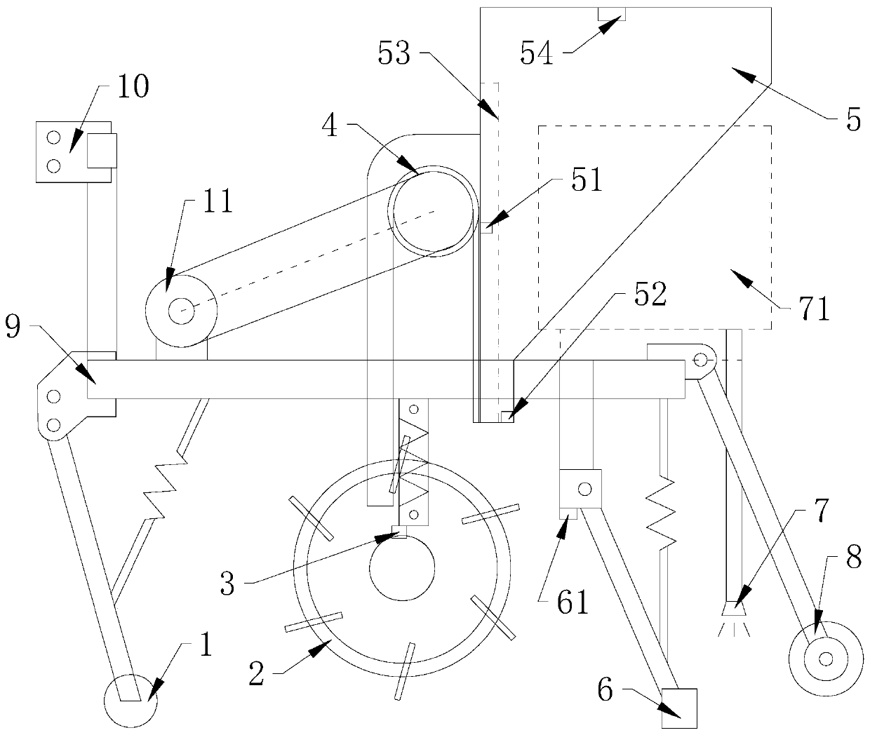 Sugarcane single-bud precise seeder