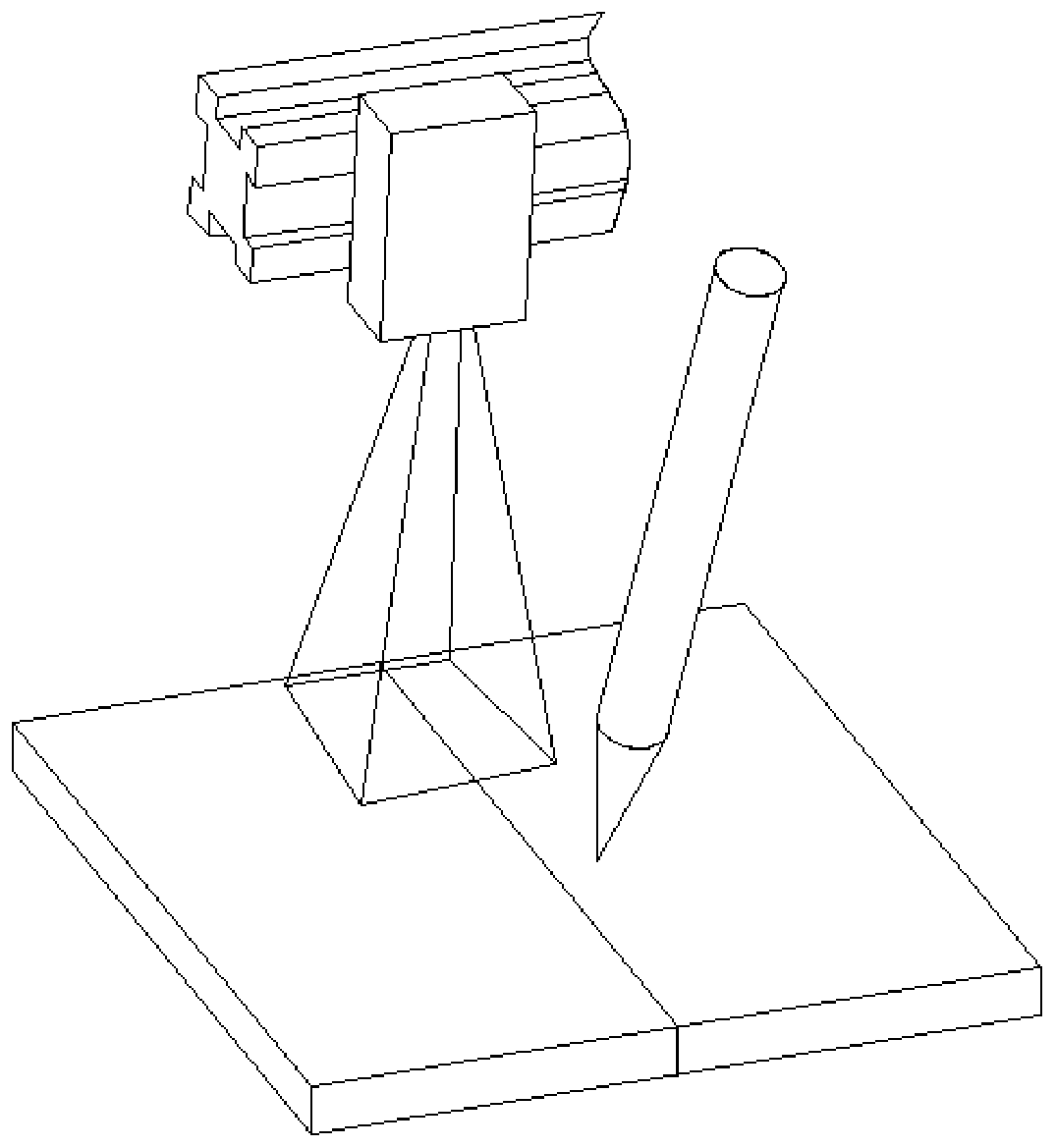 Laser vision positioning correction method for cutting complex workpiece by robot