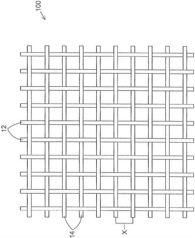 Press felt base fabric exhibiting reduced interference