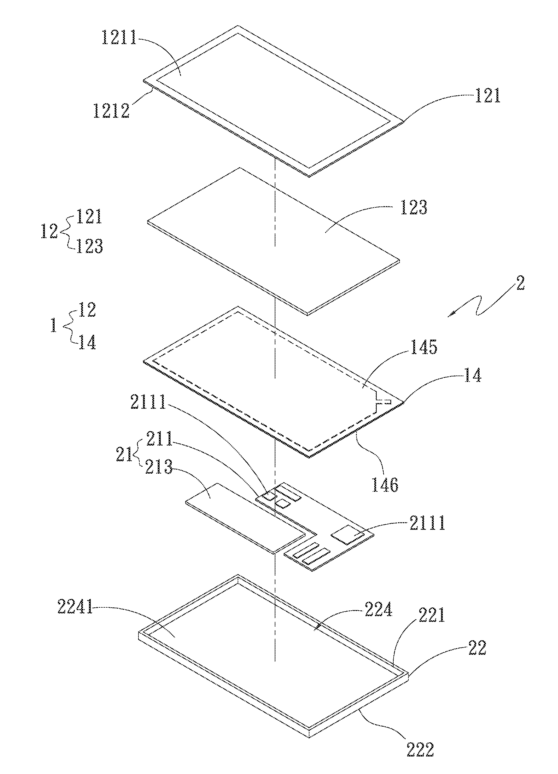 Display module with heat dissipation structure and handheld device thereof