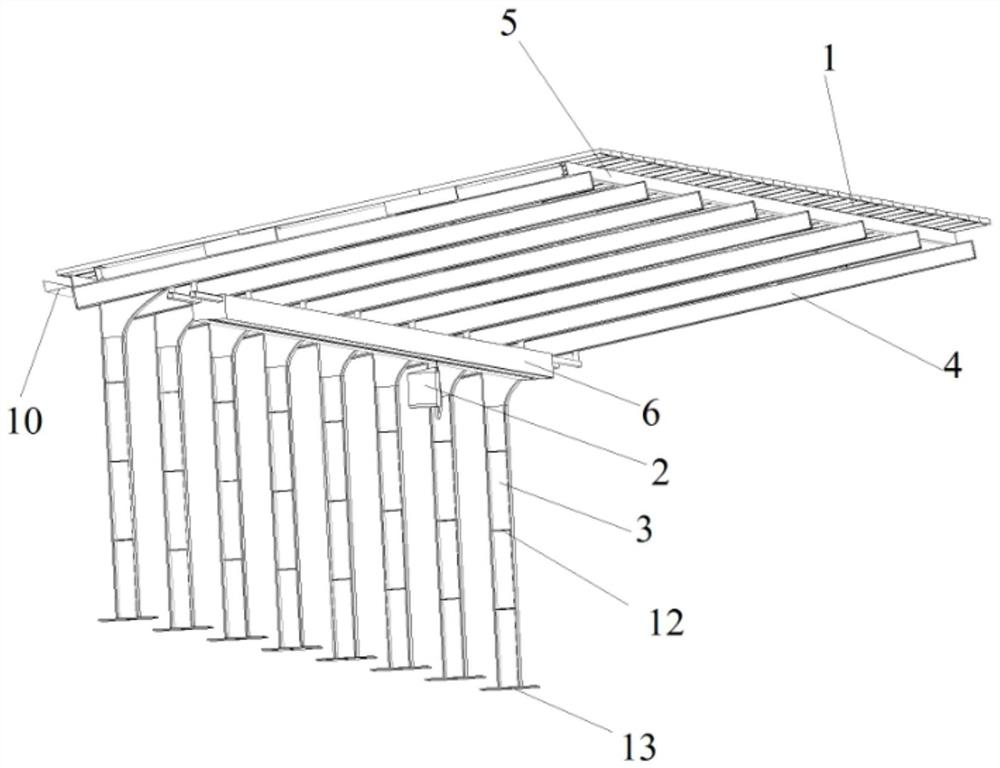 Photovoltaic power generation parking shed