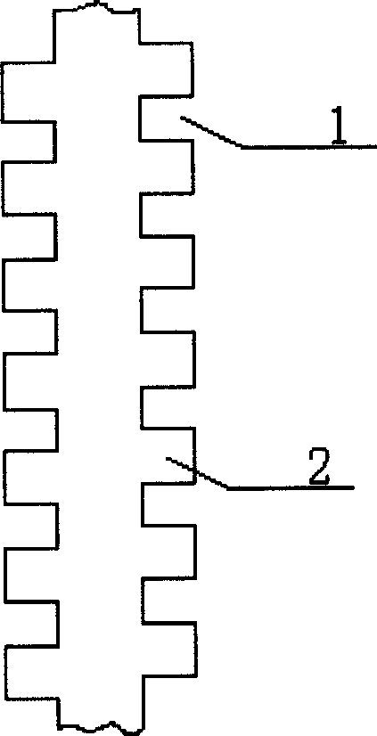 Structure of flow field board for proton exchange film fuel cell