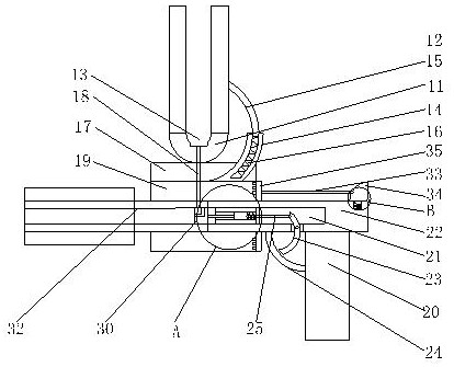 A polyurethane filling device for door frame gaps for building decoration