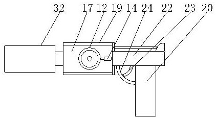 A polyurethane filling device for door frame gaps for building decoration