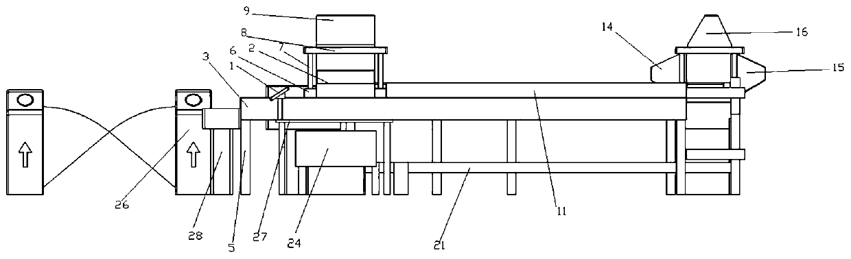 Automatic unmanned cashier assembly line