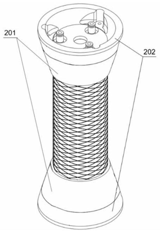 Pneumatic worm-like soft control arm and preparation method thereof