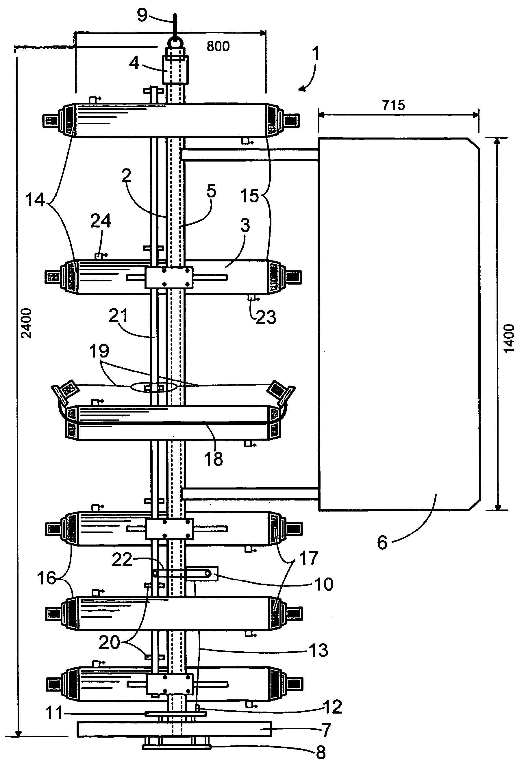 Bed water sampling device