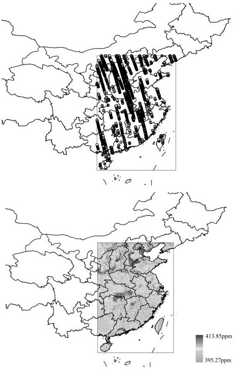 Analysis method for influence factors of carbon dioxide concentration prediction at any time-space position